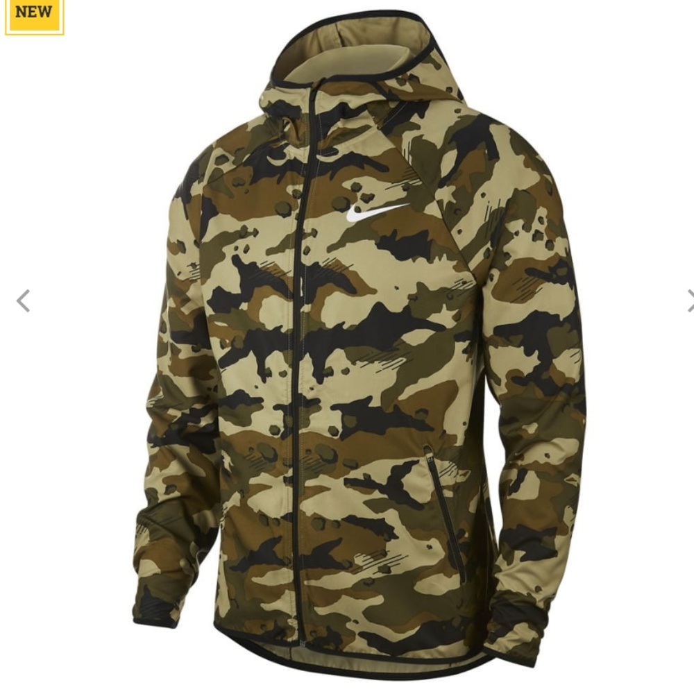 Nike Dri-Fit Camo Olive Woven Men's Training Jacke